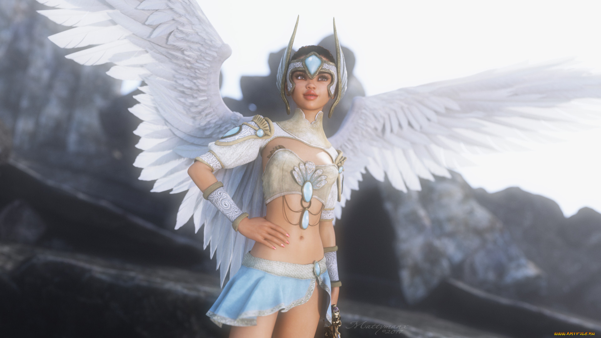 3d девушка ангел